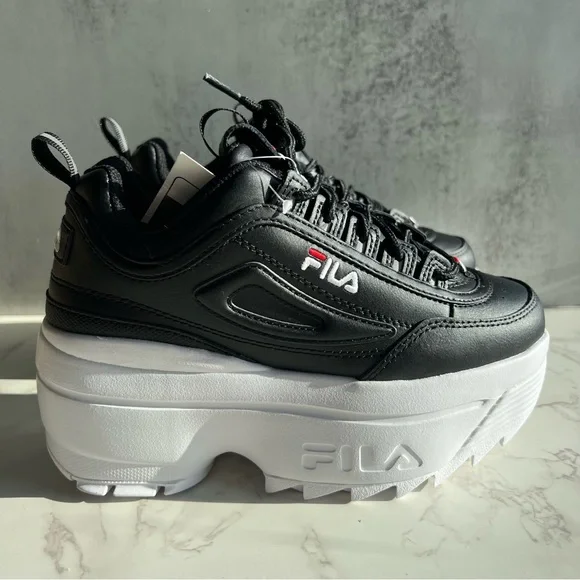 Women’s Fila Disruptor Platform Wedge 🖤 - Picture 4 of 13